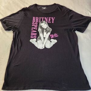 Britney Spears Black Tshirt With Graphic Size XXLT
